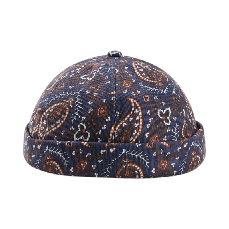 Le Comptoir du Chapeau Violet Bonnet Docker Vintage Paisley Rétro
