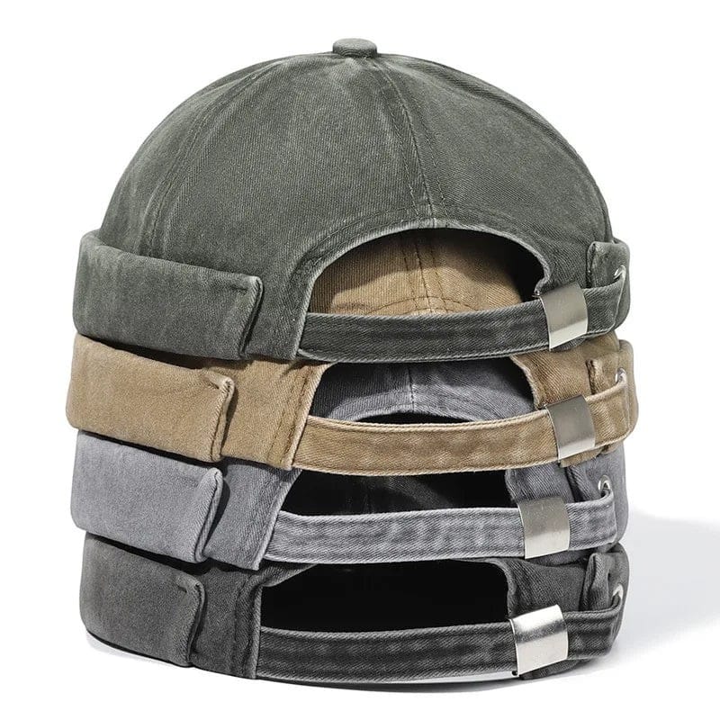 Le Comptoir du Chapeau Bonnet Docker Washed Rétro Vintage Mixte
