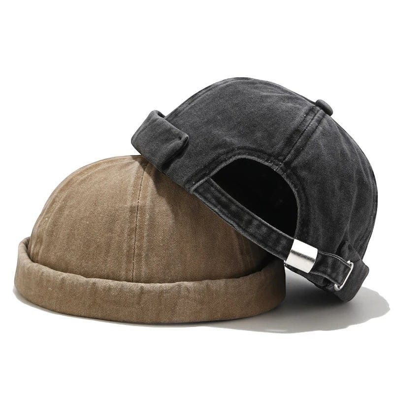 Le Comptoir du Chapeau Bonnet Docker Washed Rétro Vintage Mixte