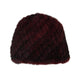 Le Comptoir du Chapeau Bordeaux Bonnet Fourrure Vison Véritable Femme