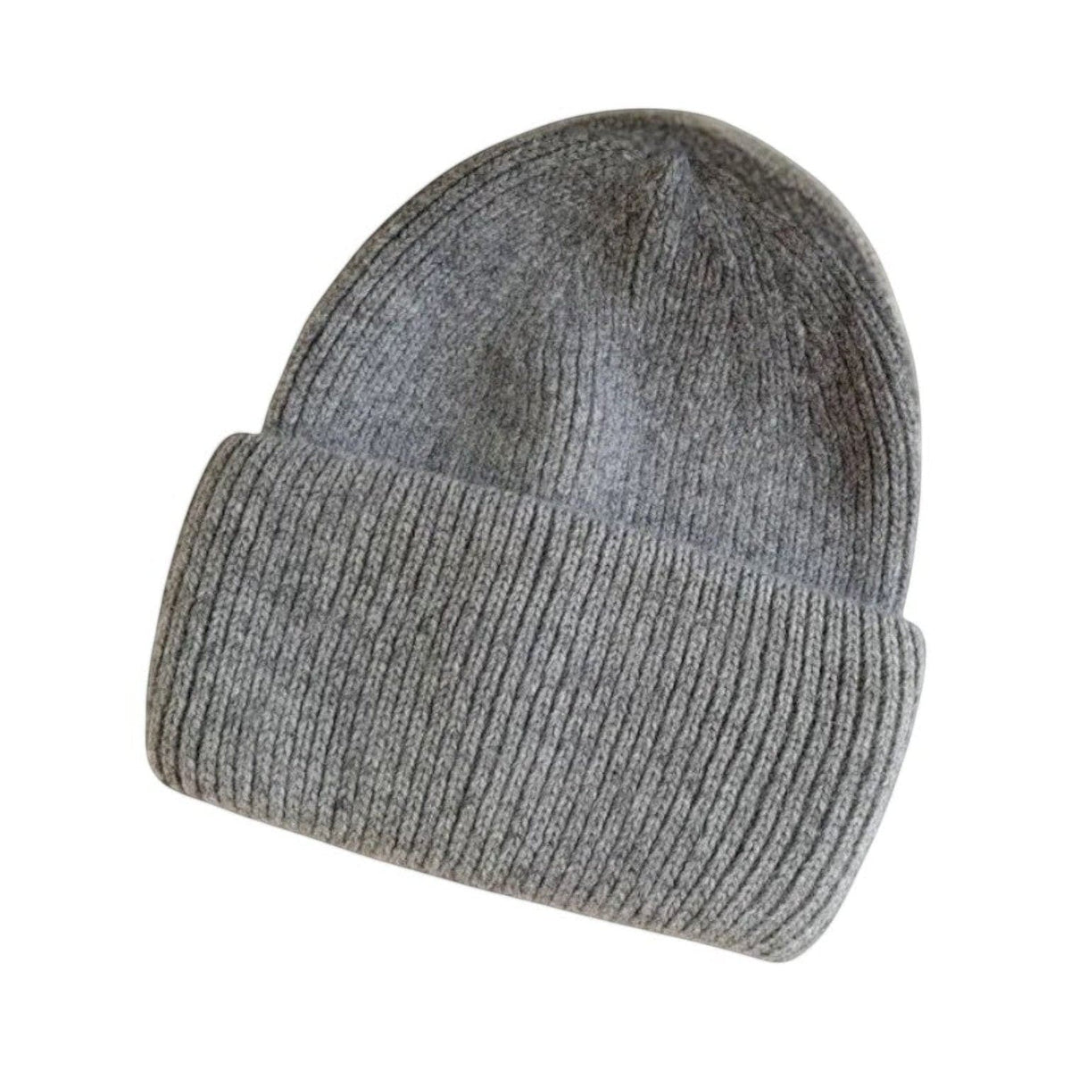 Le Comptoir du Chapeau Gris Bonnet Laine Angora Fourrure Hiver