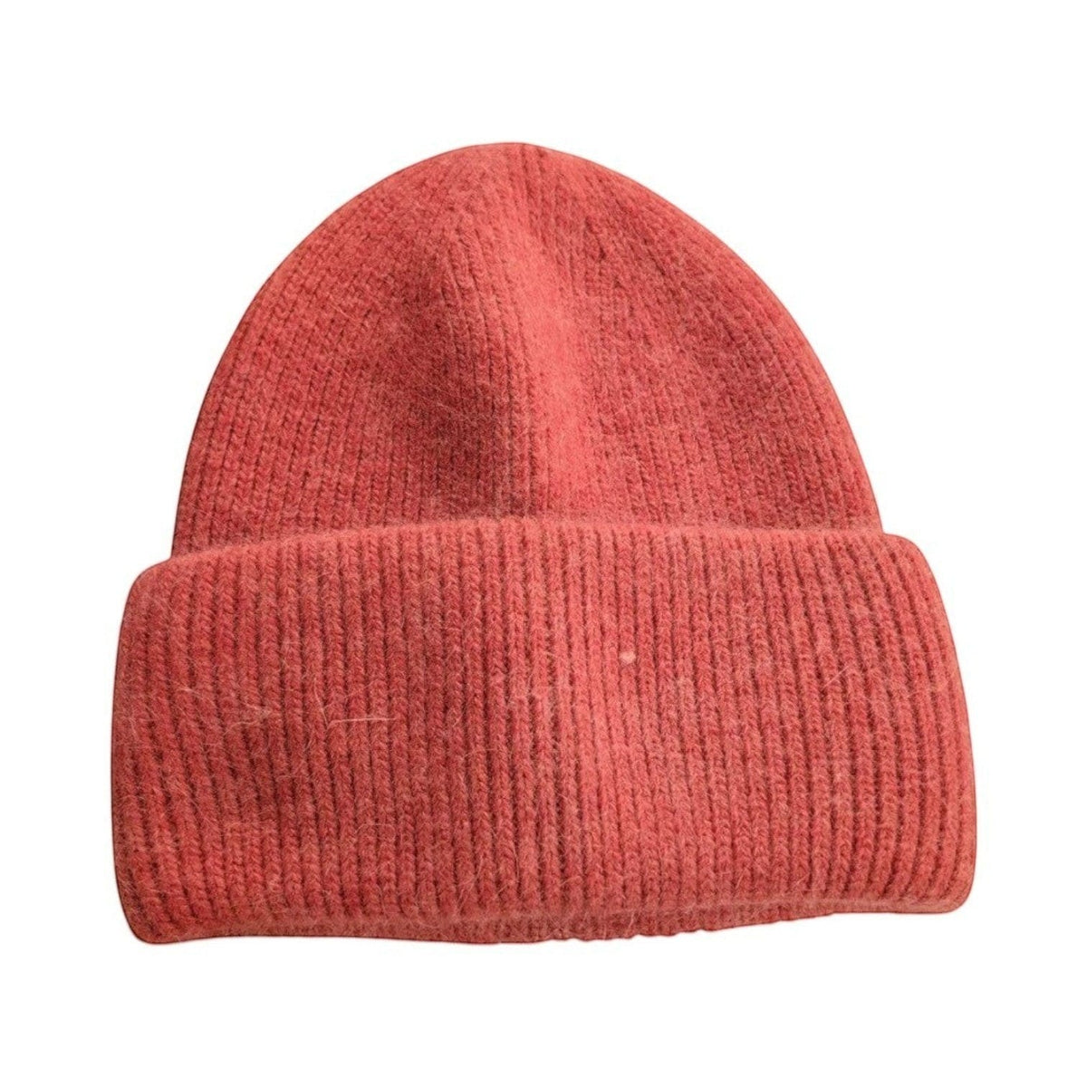 Le Comptoir du Chapeau Rouge Clair Bonnet Laine Angora Fourrure Hiver