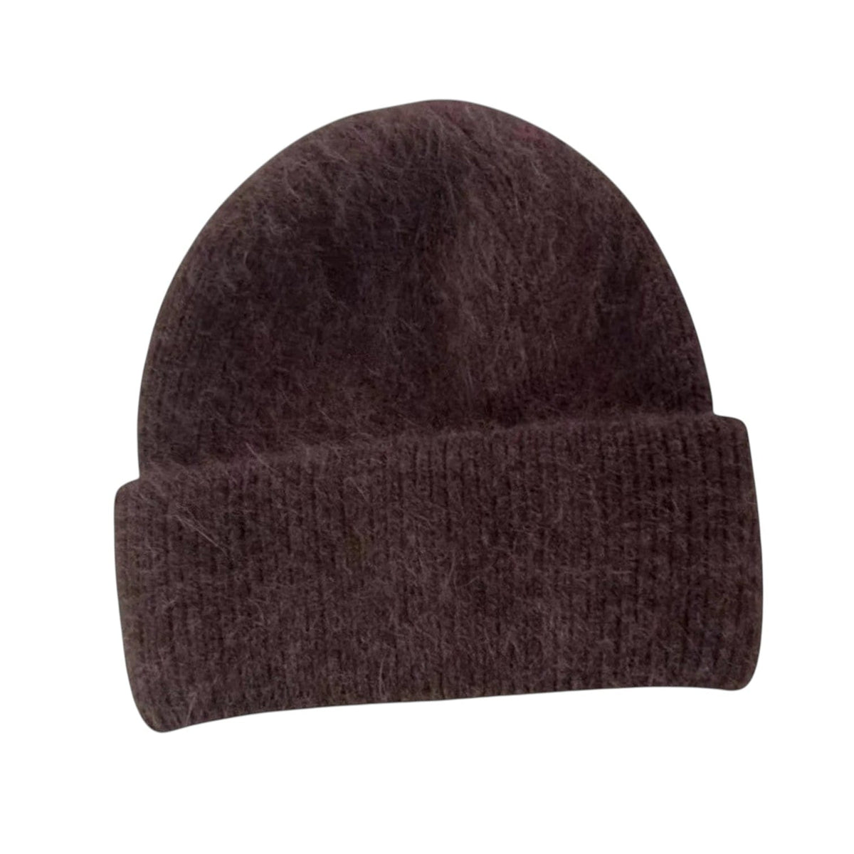 Le Comptoir du Chapeau Café Bonnet Laine Angora Fourrure Hiver