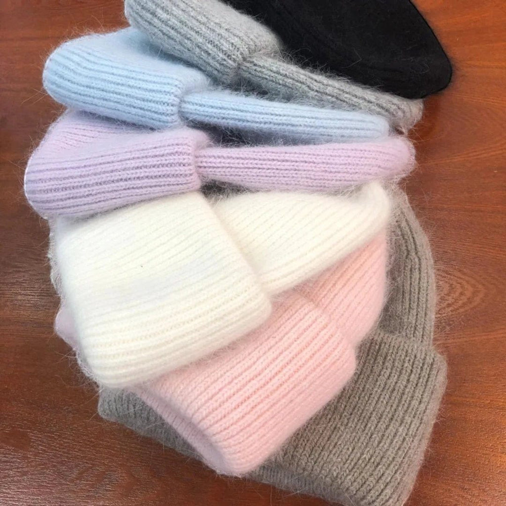 Le Comptoir du Chapeau Bonnet Laine Angora Fourrure Hiver