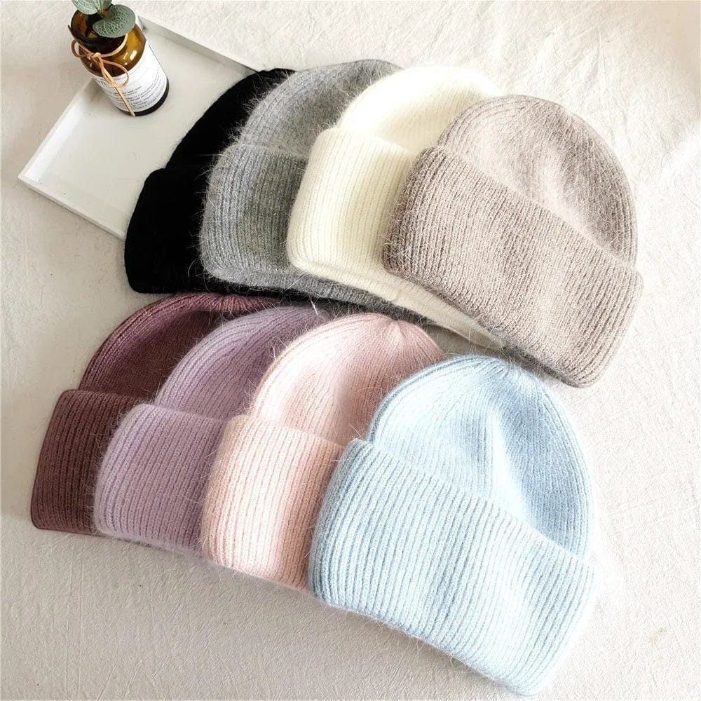Le Comptoir du Chapeau Bonnet Laine Angora Fourrure Hiver