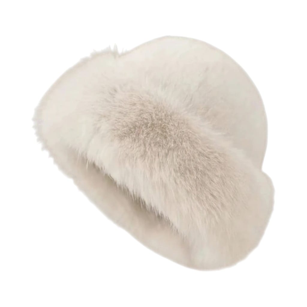 Le Comptoir du Chapeau Beige Bonnet Mongol Fourrure Femme