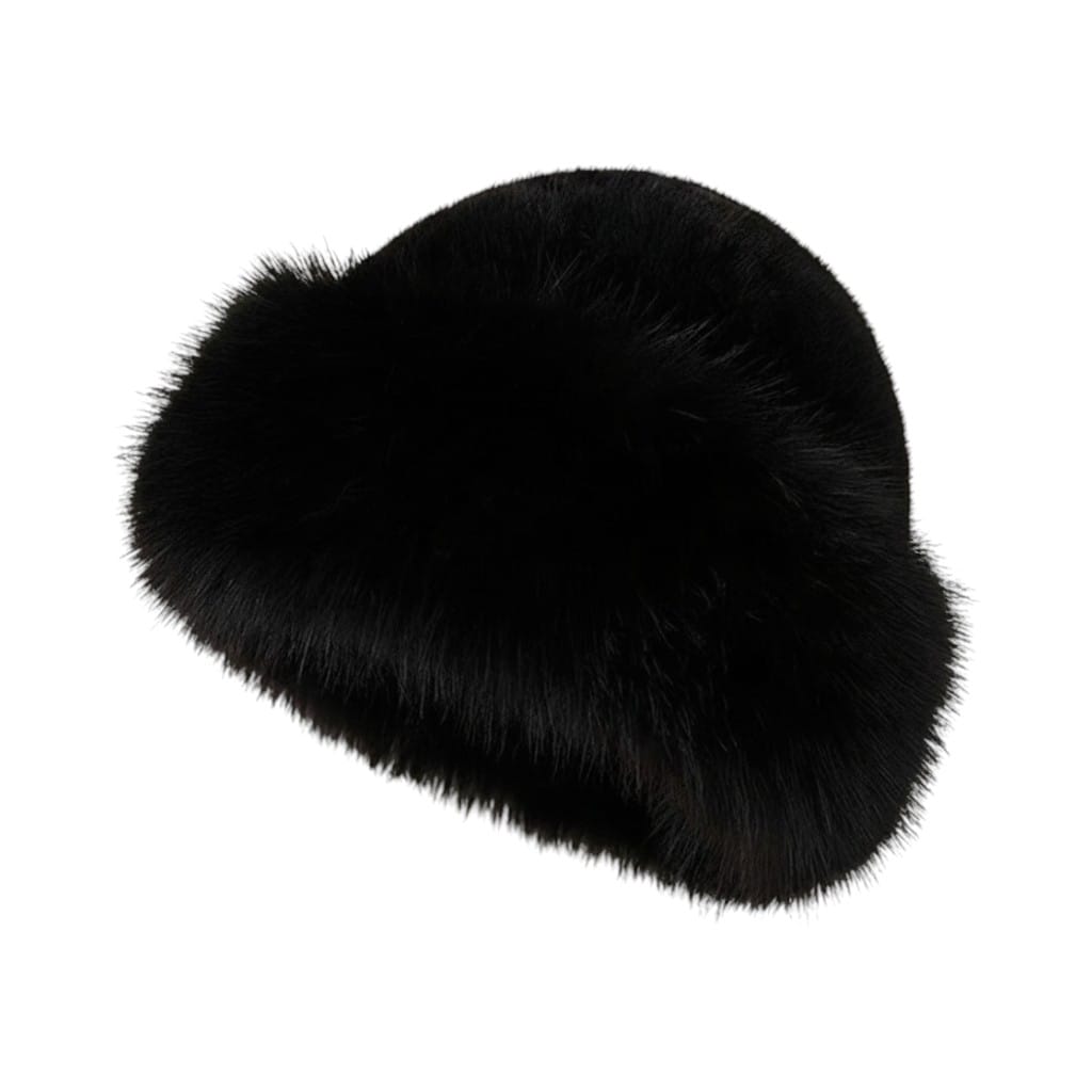 Le Comptoir du Chapeau Noir Bonnet Mongol Fourrure Femme