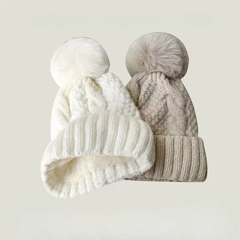 Le Comptoir du Chapeau Bonnet Pompom Fourrure Torsadé Hiver