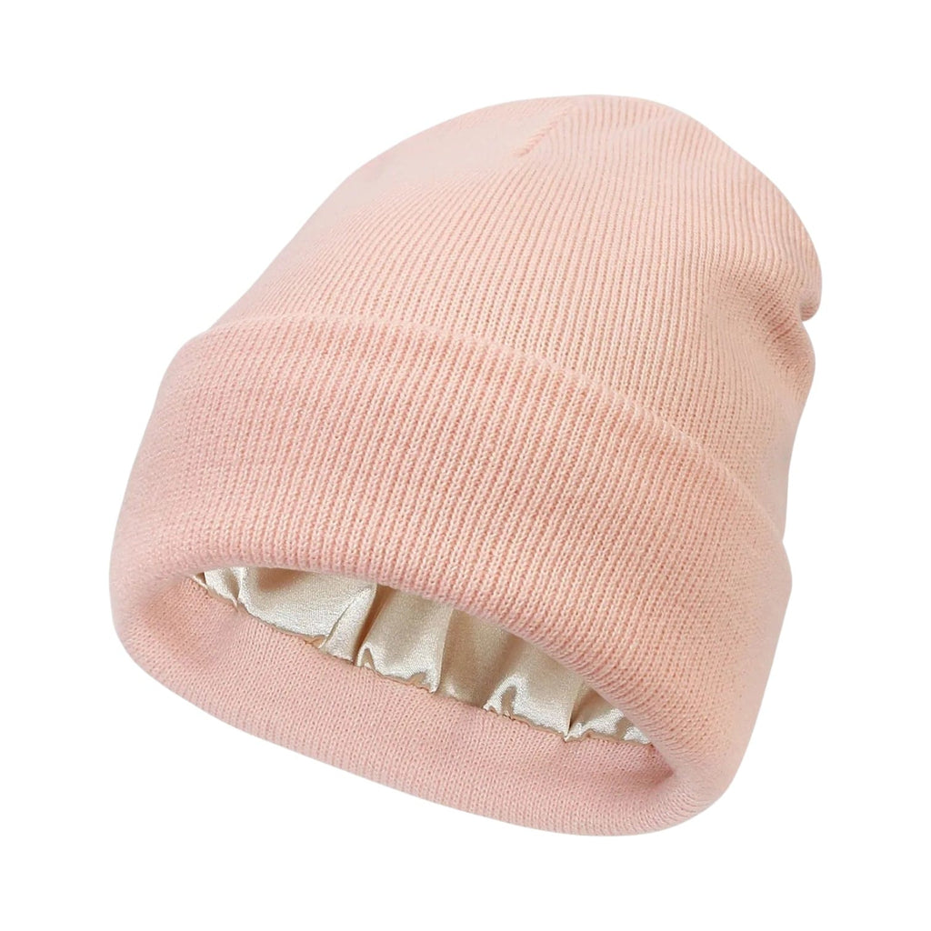 Le Comptoir du Chapeau Rose Bonnet Satiné Doublé Soie Femme