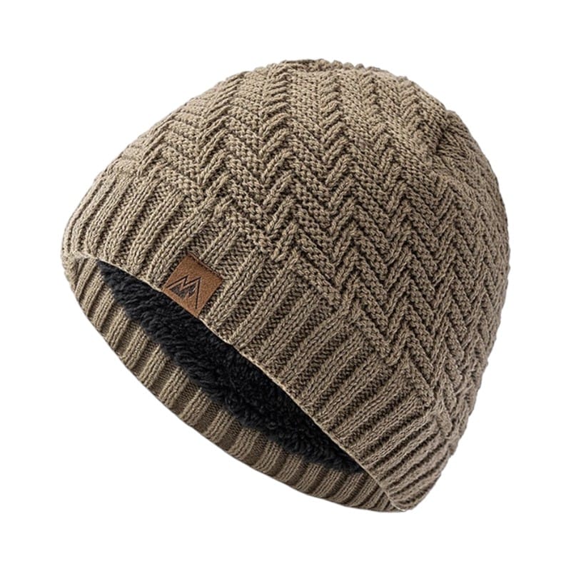 Le Comptoir du Chapeau Marron Clair / 55-58 cm Bonnet Sport Polaire Doublé Hiver