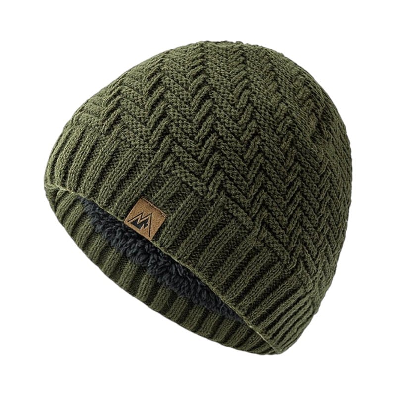 Le Comptoir du Chapeau Vert Kaki / 55-58 cm Bonnet Sport Polaire Doublé Hiver