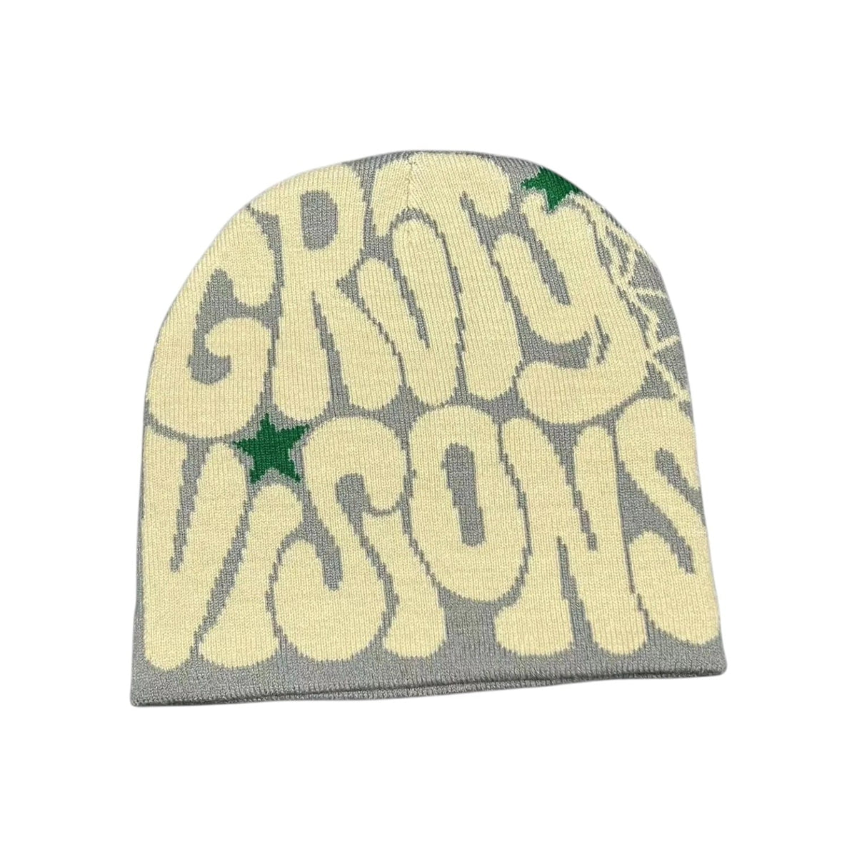 Le Comptoir du Chapeau Gris Bonnet Tricot Bicolore