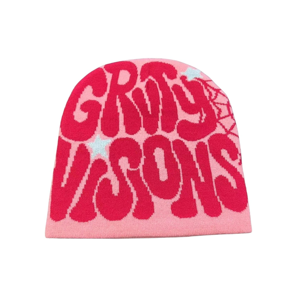 Le Comptoir du Chapeau Rose Bonnet Tricot Bicolore