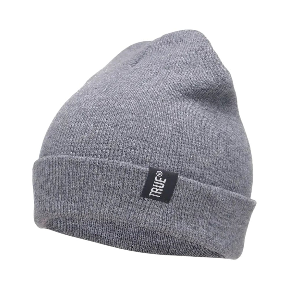 Le Comptoir du Chapeau Gris Bonnet Tricot Broderie Lettre Hip Hop