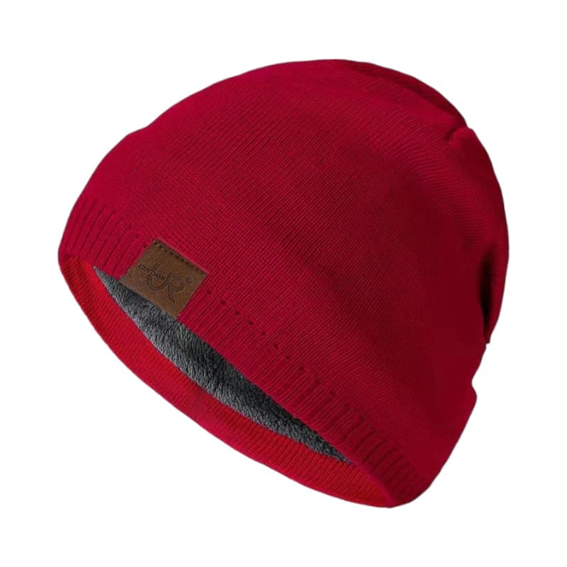 Le Comptoir du Chapeau Rouge / 54-60 cm Bonnet Tricot Sport Doublé Fourrure Hiver