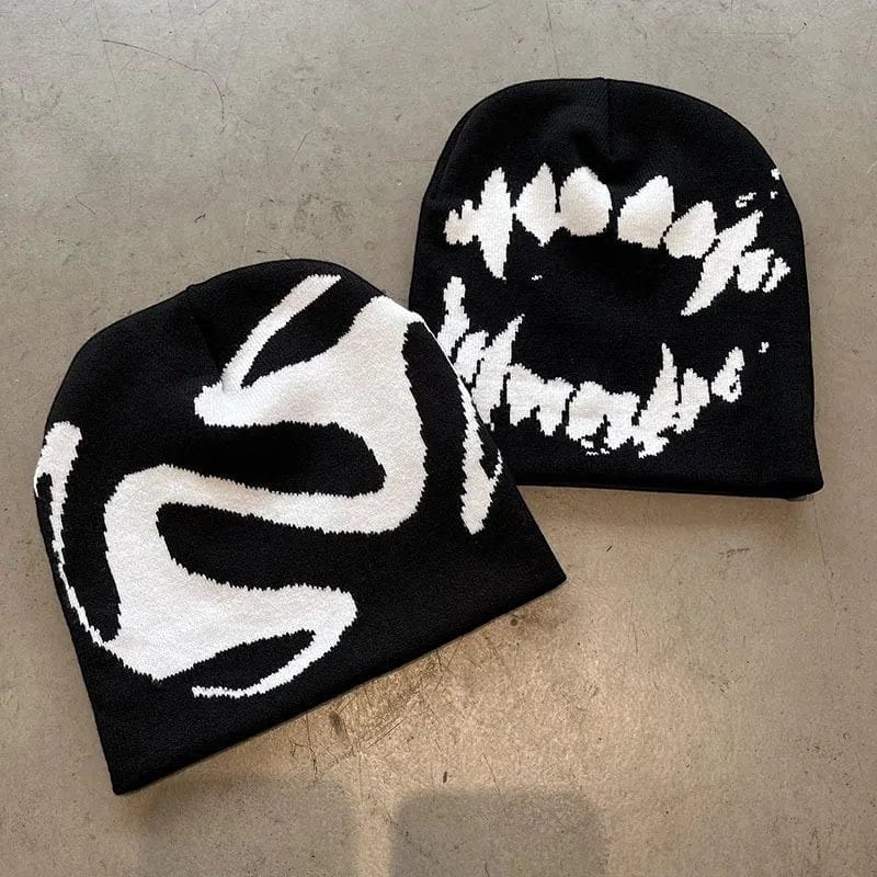 Le Comptoir du Chapeau Bonnet Tricot Streetwear Goth