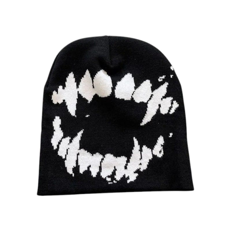 Le Comptoir du Chapeau Noir Bonnet Tricot Streetwear Goth