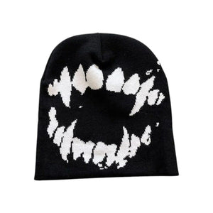 Le Comptoir du Chapeau Noir Bonnet Tricot Streetwear Goth