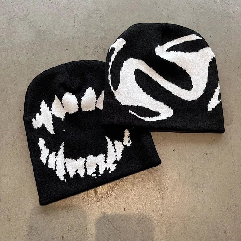 Le Comptoir du Chapeau Bonnet Tricot Streetwear Goth