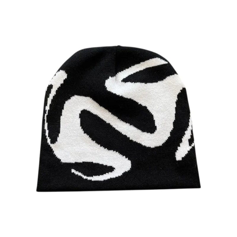 Le Comptoir du Chapeau Noir 2 Bonnet Tricot Streetwear Goth