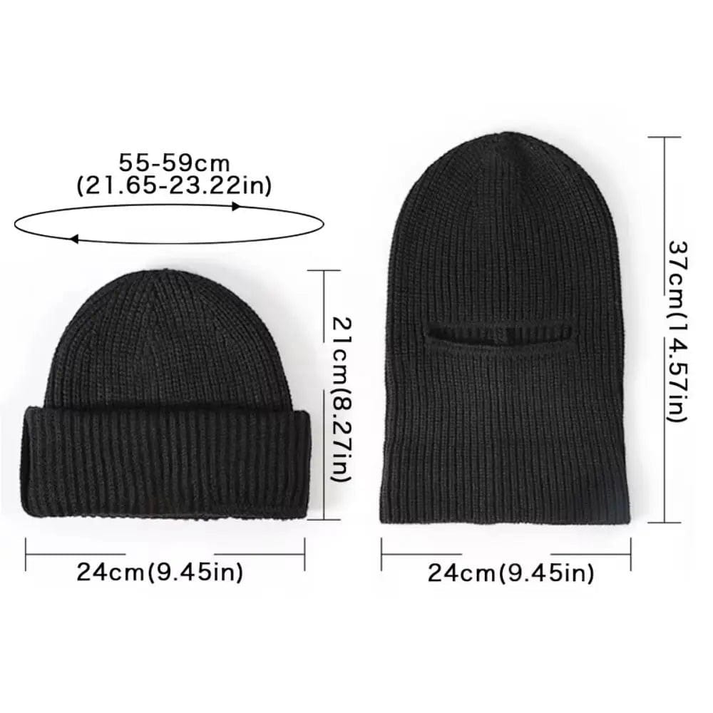 Le Comptoir du Chapeau Cagoule 2-en-1 Bonnet Ski Thermique Hiver
