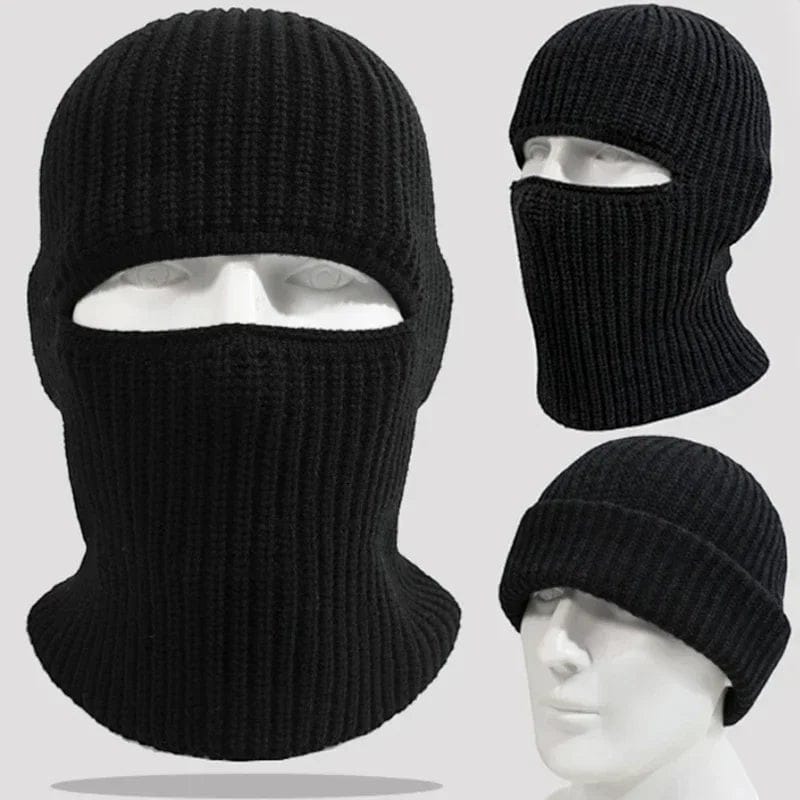 Le Comptoir du Chapeau Cagoule 2-en-1 Bonnet Ski Thermique Hiver