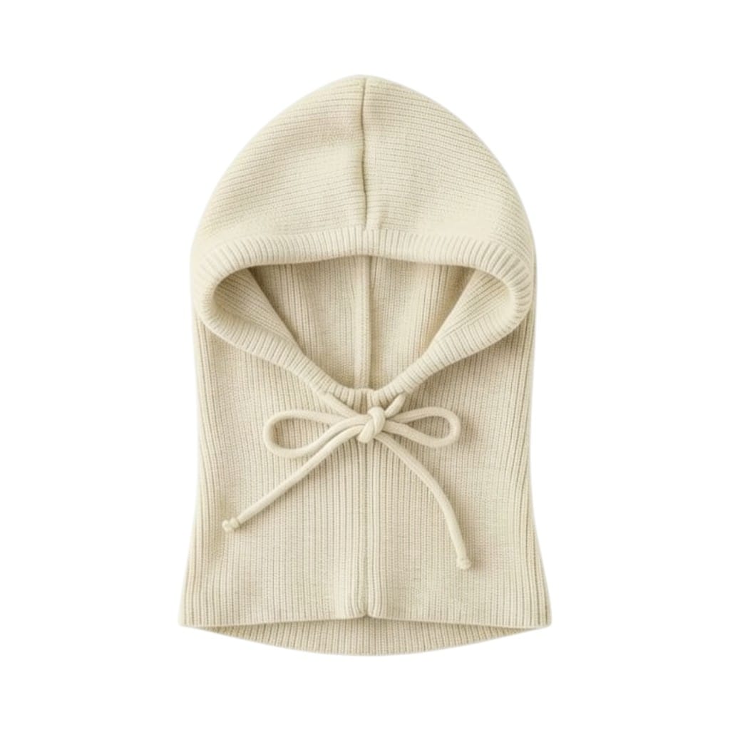 Le Comptoir du Chapeau Beige Cagoule Tricotée Hiver Unisexe