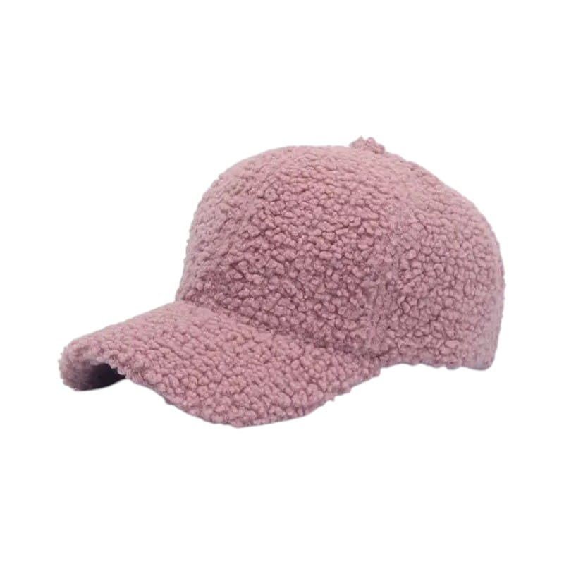Le Comptoir du Chapeau Rose / 56-59 cm Casquette Agneau Femme Hiver Chaude