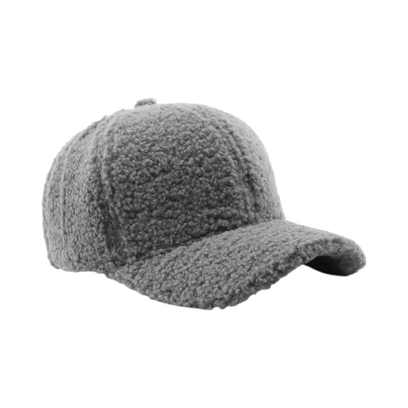 Le Comptoir du Chapeau Gris Clair / 56-59 cm Casquette Agneau Femme Hiver Chaude