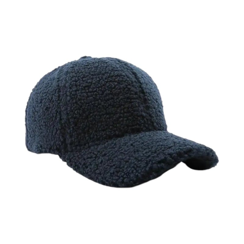 Le Comptoir du Chapeau Marine / 56-59 cm Casquette Agneau Femme Hiver Chaude