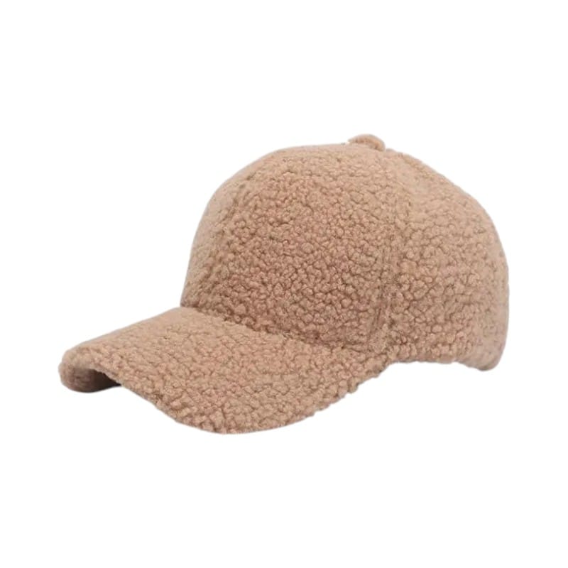 Le Comptoir du Chapeau Vert Kaki / 56-59 cm Casquette Agneau Femme Hiver Chaude
