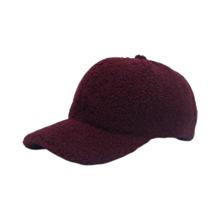 Le Comptoir du Chapeau Vin Rouge / 56-59 cm Casquette Agneau Femme Hiver Chaude