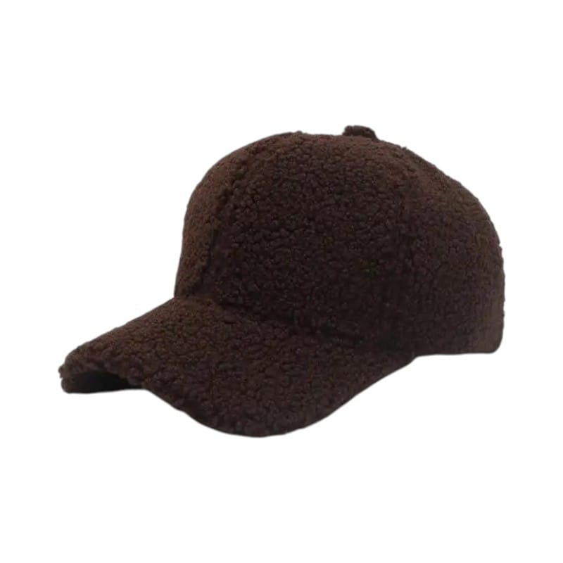 Le Comptoir du Chapeau Marron / 56-59 cm Casquette Agneau Femme Hiver Chaude