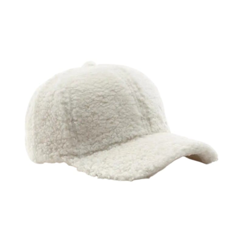 Le Comptoir du Chapeau Blanc / 56-59 cm Casquette Agneau Femme Hiver Chaude