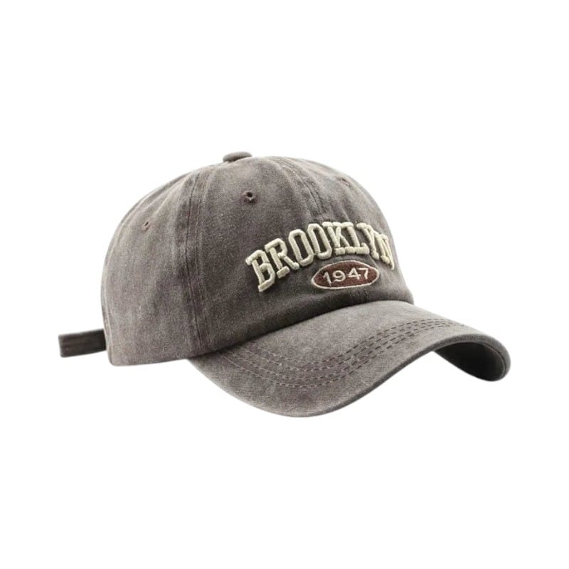 Le Comptoir du Chapeau Café Casquette Baseball Brooklyn Brodée Streetwear
