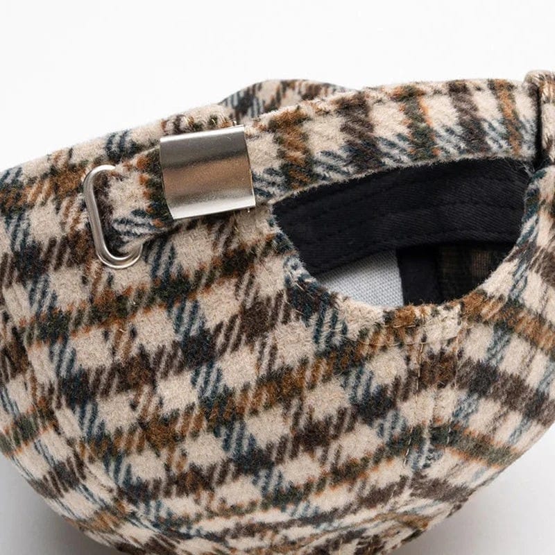 Le Comptoir du Chapeau Casquette Baseball Carreaux Polaire