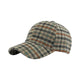 Le Comptoir du Chapeau Gris Casquette Baseball Carreaux Polaire