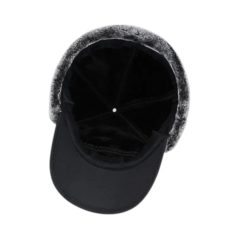 Le Comptoir du Chapeau Gris Casquette Baseball Fourrure Polaire Ski