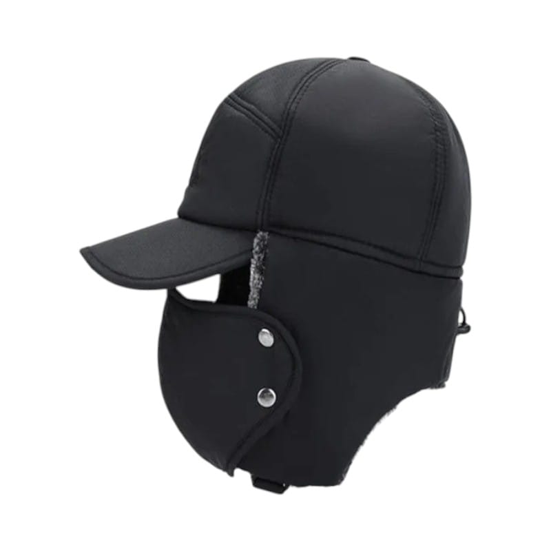 Le Comptoir du Chapeau Gris Casquette Baseball Fourrure Polaire Ski