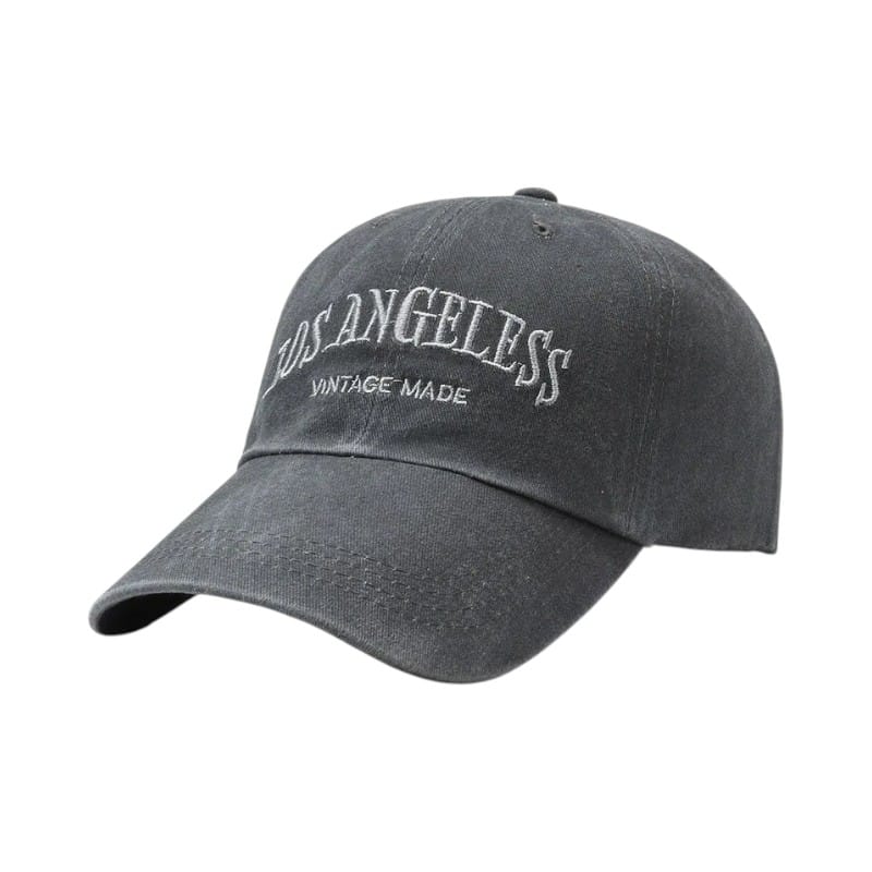 Le Comptoir du Chapeau Gris Casquette Baseball Los Angeles Brodée
