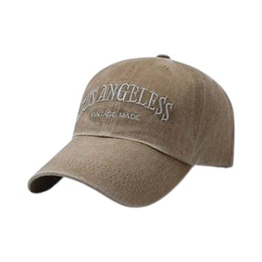 Le Comptoir du Chapeau Marron Casquette Baseball Los Angeles Brodée