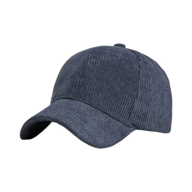 Le Comptoir du Chapeau Marine Casquette Baseball Velours Côtelé