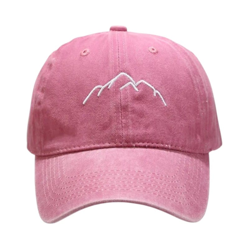 Le Comptoir du Chapeau Rose / Adjustable Casquette Broderie Montagne Snapback