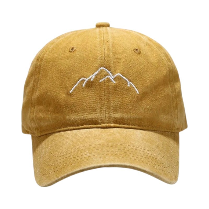 Le Comptoir du Chapeau Jaune / Adjustable Casquette Broderie Montagne Snapback