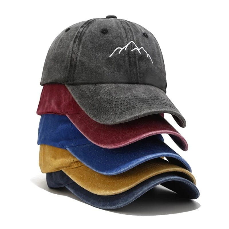 Le Comptoir du Chapeau Casquette Broderie Montagne Snapback