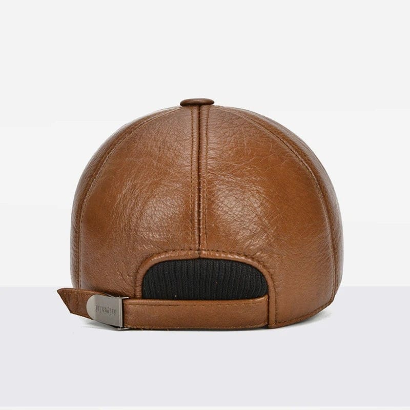 Le Comptoir du Chapeau Casquette Cuir Véritable Homme Ajustable