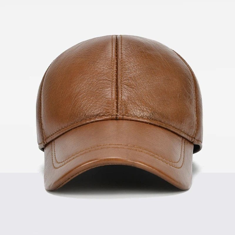Le Comptoir du Chapeau Casquette Cuir Véritable Homme Ajustable