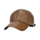Le Comptoir du Chapeau Marron / Adjustable Casquette Cuir Véritable Homme Ajustable