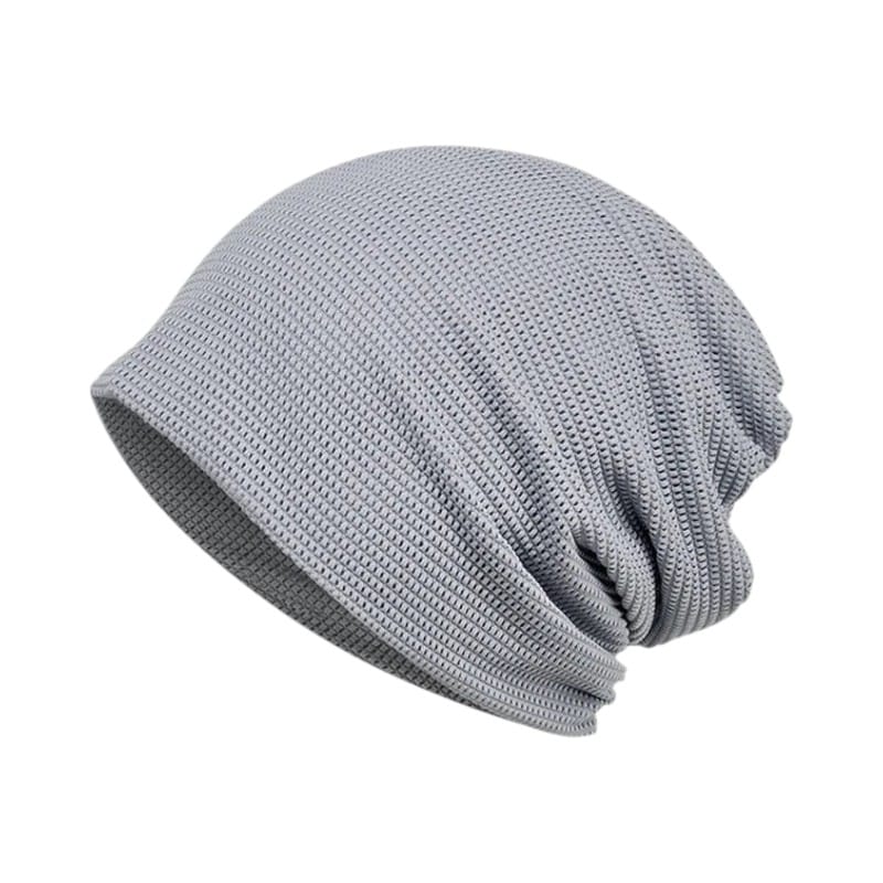 Le Comptoir du Chapeau Gris Clair Casquette Cyclisme Compacte Headscarf Sport