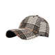 Le Comptoir du Chapeau Gris Casquette Duckbill Carreaux Bord Rigide